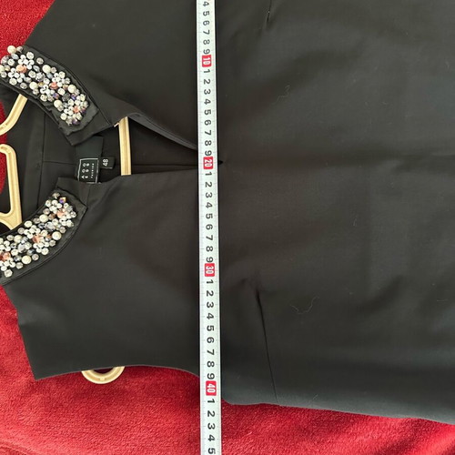Access black dress like new with crystals