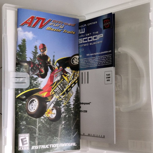PSP ATV Offroad Fury Blazing Trails used, case and manual