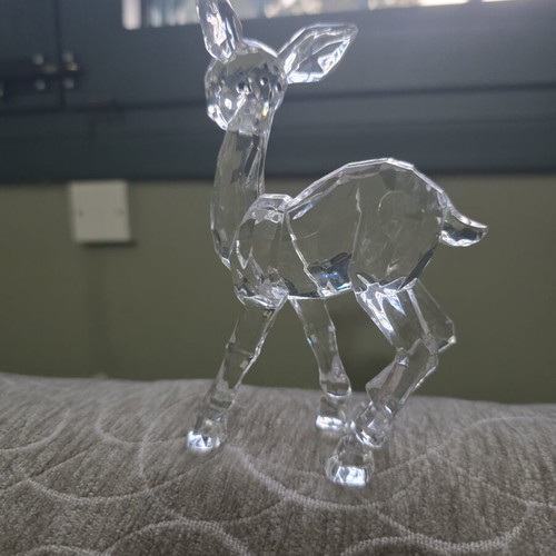Vintage decorative deer like new made of plexiglass or resin