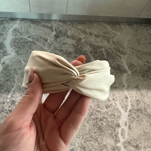 Cream headband new, soft and lightweight