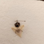 Small pendant tooth with evil eye, new