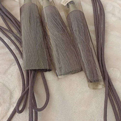Curtain tieback new, dull purple color
