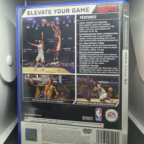 NBA Live 07 PS2 game