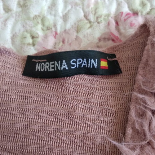 Pink fuzzy vest Morena Spain like new, size S-M