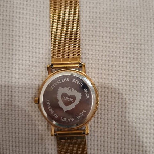 Loisir women's watch, blue and gold