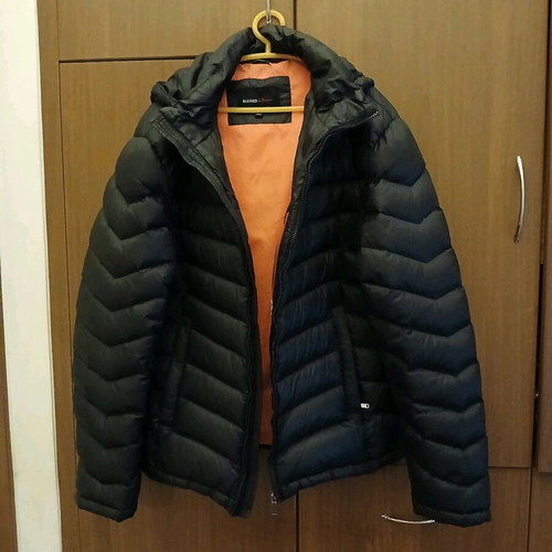 Blessed by Mareiano men's jacket XL like new, waterproof, black orange