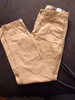 H&M men's beige summer pants size M like new slim fit