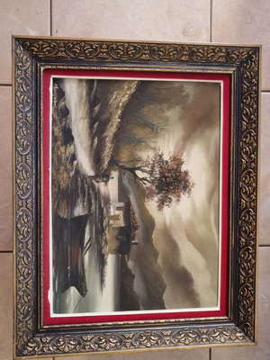 Handmade painting D Kourtidis like new
