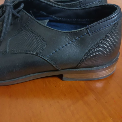 Leather men's shoes size 42 black used