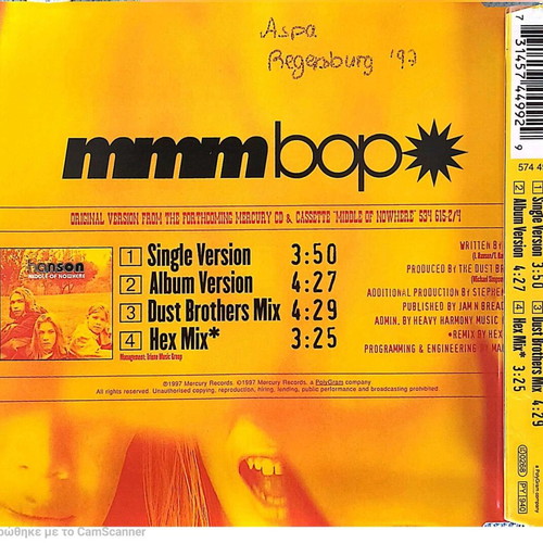 Hanson Mmmbop Single like new, pop