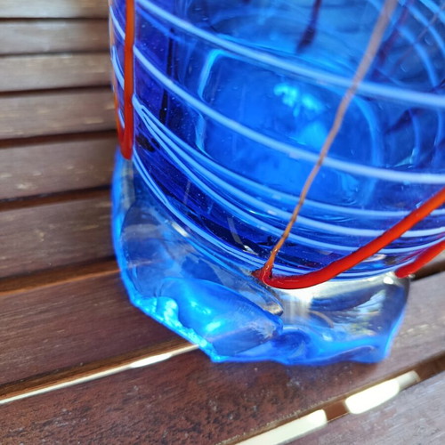 Murano authentic vase, 36.5 cm height, small base chip