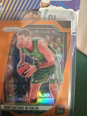 Konstantinos Mitoglou Orange 47/49 Panathinaikos Aktor Athens card new