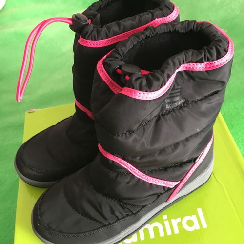 Admiral kids boots like new, size 32, black-pink