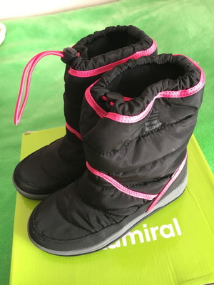Admiral kids boots like new, size 32, black-pink