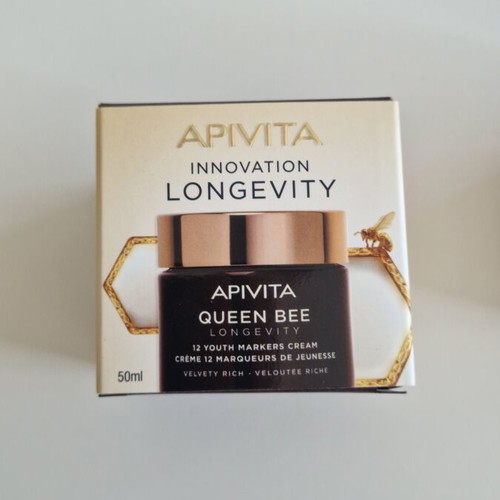 Apivita Queen Bee Longevity 12 Youth Markers Cream Velvety Rich 50ml new