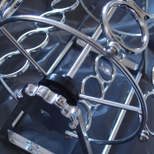 Spice carousel unused with 20 jars, nickel-free material