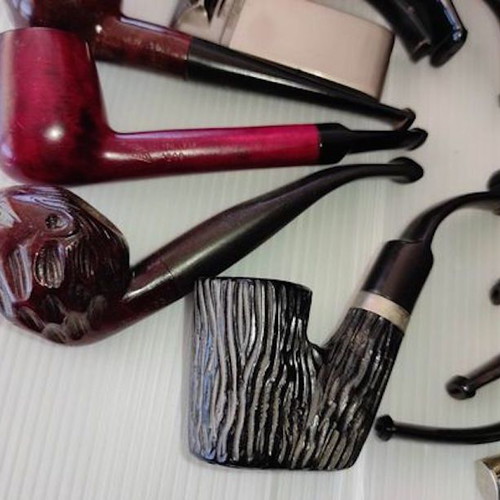 Tobacco pipes used, collection of 11 pieces