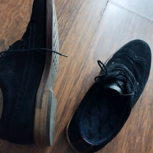 Ted Baker men's leather suede dress shoes blue, like new
