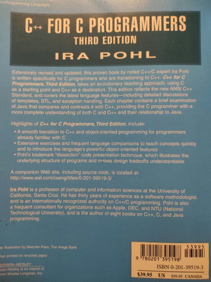 C++ for C Programmers programming book used