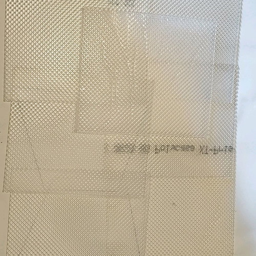 Prismatic polycarbonate sheets for diorama, new, pack of 7 squares