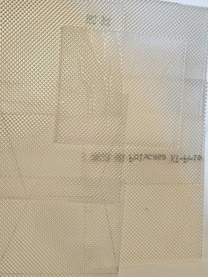 Prismatic polycarbonate sheets for diorama, new, pack of 7 squares
