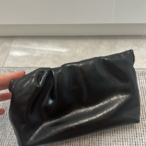 Mango black clutch bag like new
