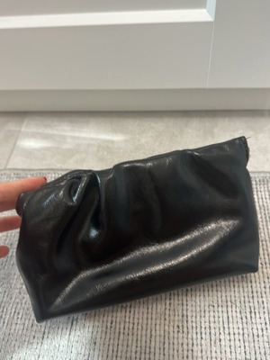 Mango black clutch bag like new