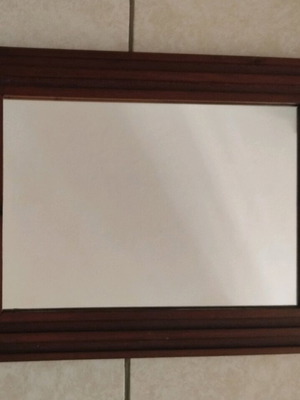 Wall mirror solid wood like new 59.5 x 44.5