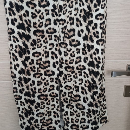 Zara leopard print midi dress size M like new