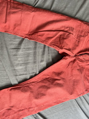Jack & Jones καλοκαιρινό παντελόνι μέγεθος M, σαν καινούργιο, ίσια γραμμή, κόκκινο