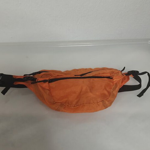 Screw Loose orange waist bag used, adjustable strap, multiple zip pockets