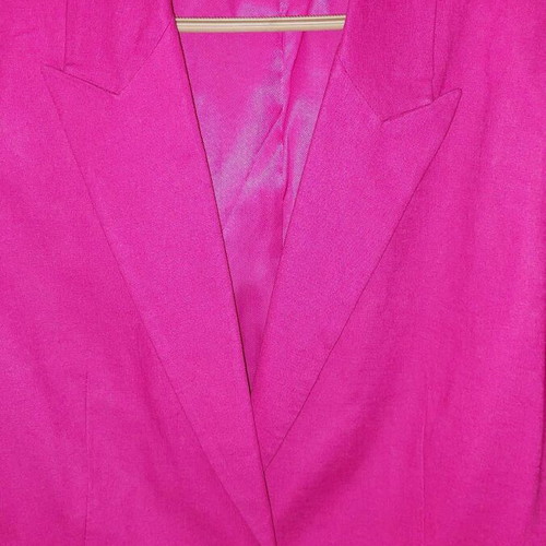 Calliope women's linen jacket new, size XL, fuchsia, long