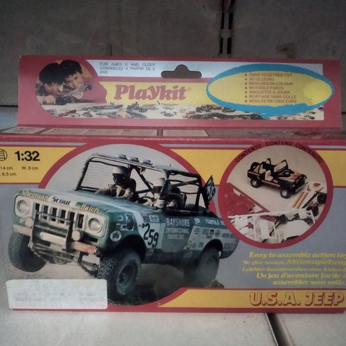 USA Jeep Playkit die cast model 1:32 scale kit new
