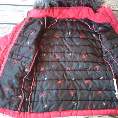 Trespass kids jacket used, red, size 3/4 years