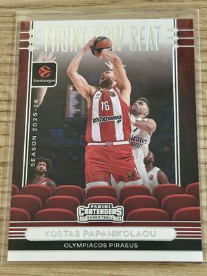 Κάρτα Κώστας Παπανικολάου Ολυμπιακός Panini Euroleague 2025-26 First Row Seat σαν καινούργιο