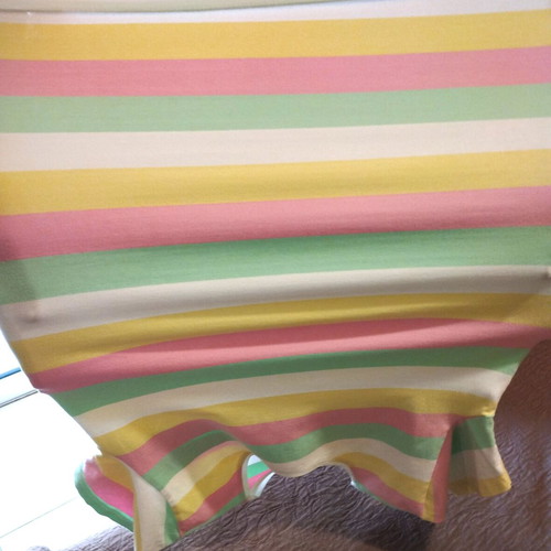 Summer T-shirt with colorful stripes