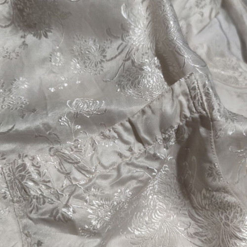 Esme Kimono new, 100% pure silk, white, XL–2XL