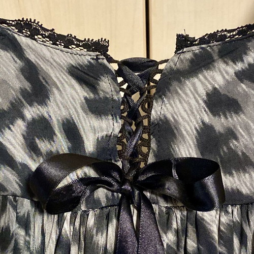 ASOS dress with black and grey leopard print, new