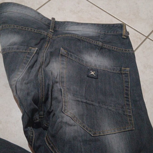 Men's jeans size L like new, gray