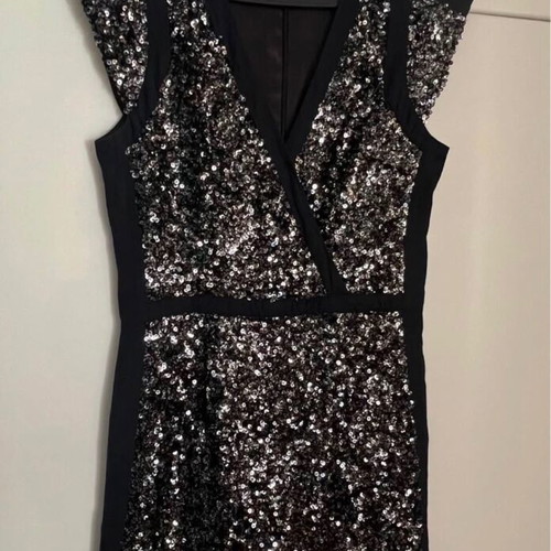 French Connection evening dress with rhinestones like new, black, size S