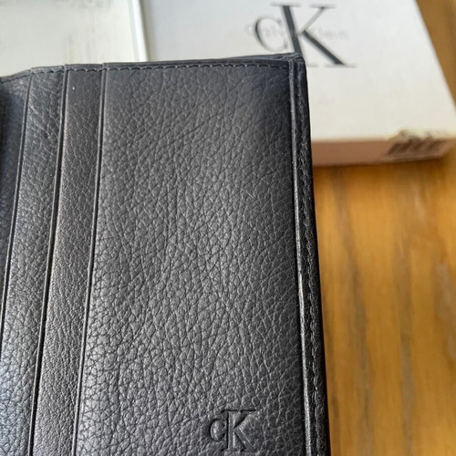 Calvin Klein wallet new black leather