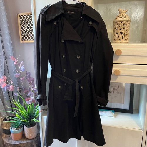 Artisti Italiani trench coat size S used, black