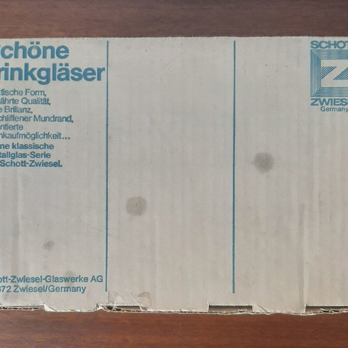 Vintage Schott Zwiesel wine glasses 6 pieces 100ml like new