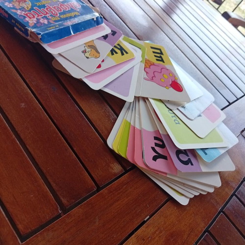 Educational game Learn the Alphabet with cards used