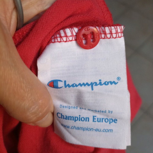 Champion polo shirt Heritage fit like new, pink, size L