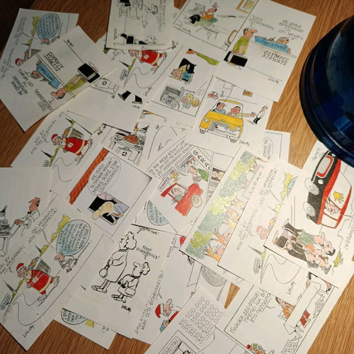 Cartoon Papers by Kostas Mitropoulos like new, pack of 30