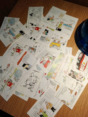Cartoon Papers by Kostas Mitropoulos like new, pack of 30