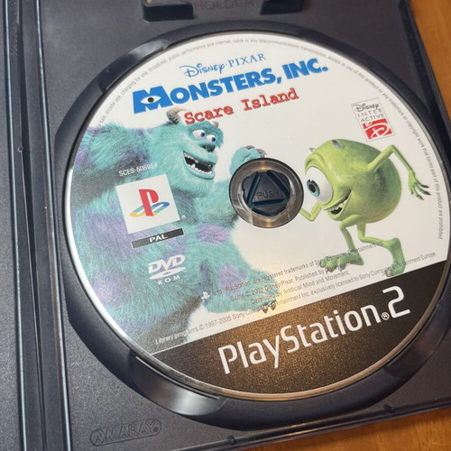Disney Pixar Monsters, Inc. Scare Island παιχνίδι PlayStation 2 σαν καινούργιο, πλήρες με manual