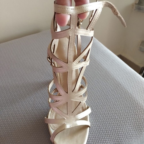 Migato gold sandals size 38 like new