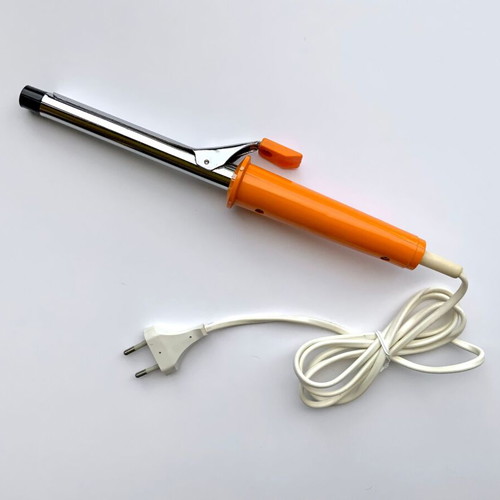 Hair Curling Iron Retro used, orange 1970s ABC